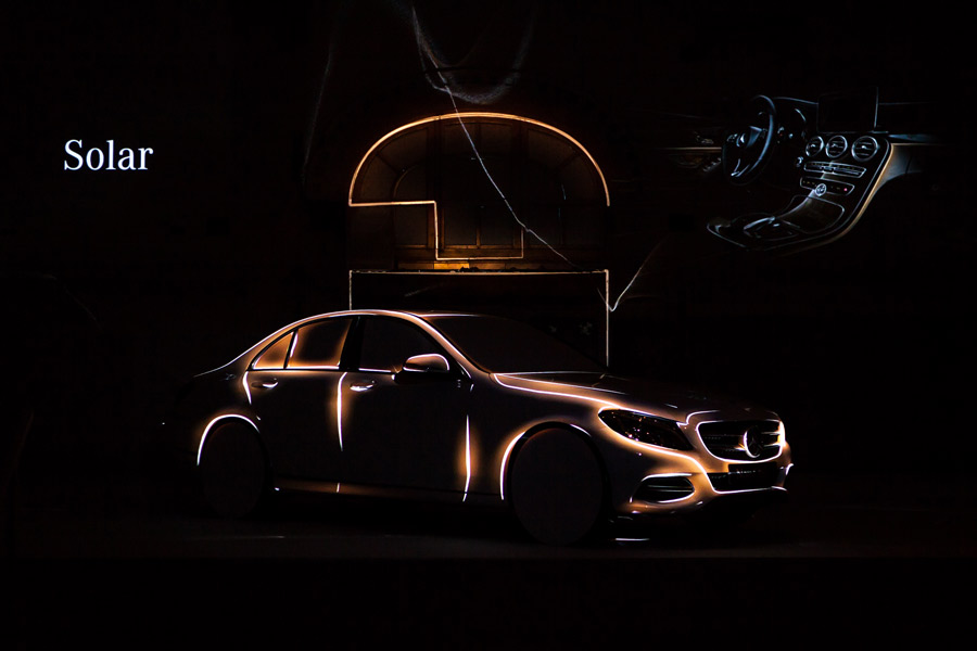 mercedes Presentación de un nuevo vehículo organizado por una agencia de organización de eventos.